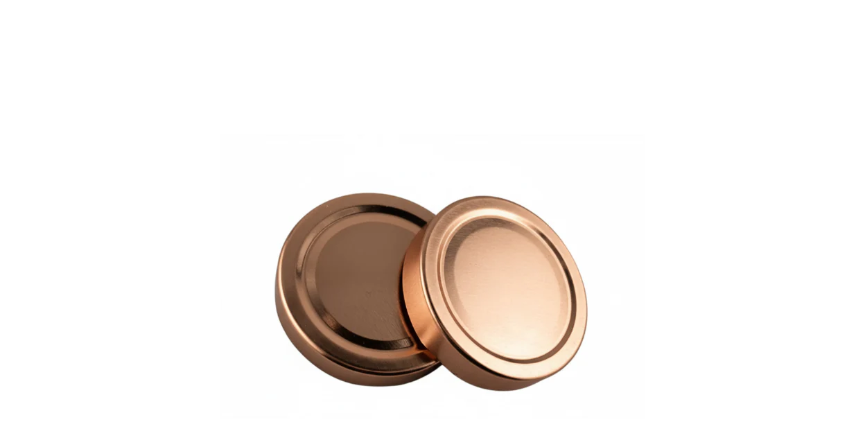 Couvercles twist-off 70 mm bronze pour bocaux en verre